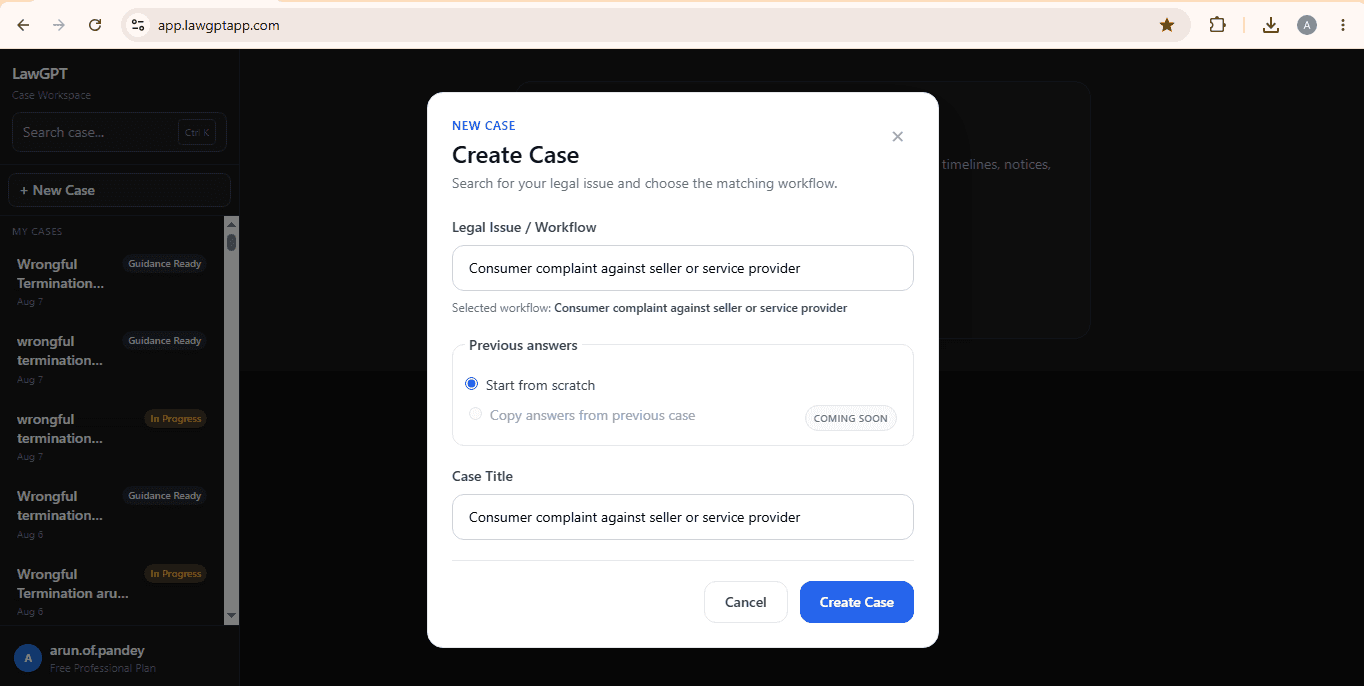 Consumer complaint workflow walkthrough video thumbnail